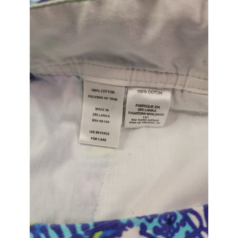 Lilly Pulitzer The Callahan Short SZ 10 Euro Summer Resort Wear Blue Violet - Picture 6 of 8
